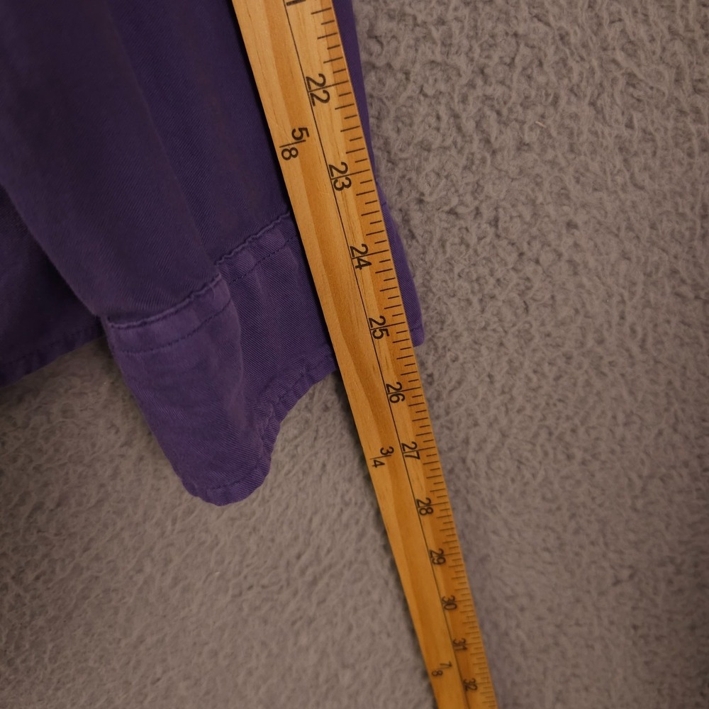 Carbon2Cobalt Shirt Mens XL Purple Long Sleeve Button Up Cotton Casual Preppy - Picture 7 of 10